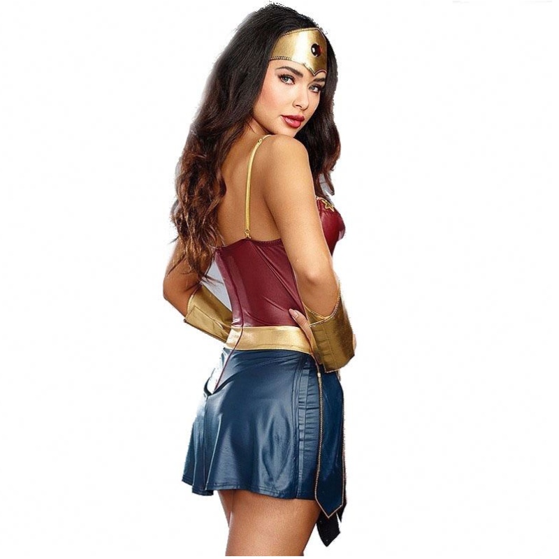 2021 Party Sexy Wonder Woman Woman Halloween Costum pentru adulți