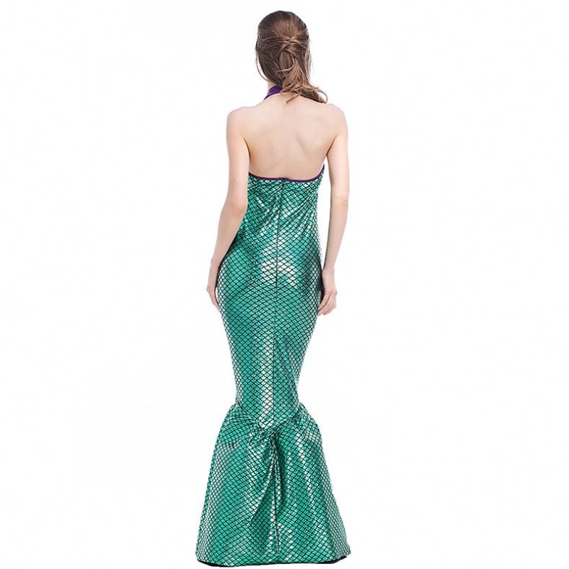 Femeile adulte de Halloween sunt sub sutien de mare și fustă costum de sirenă sexy HCMM-018