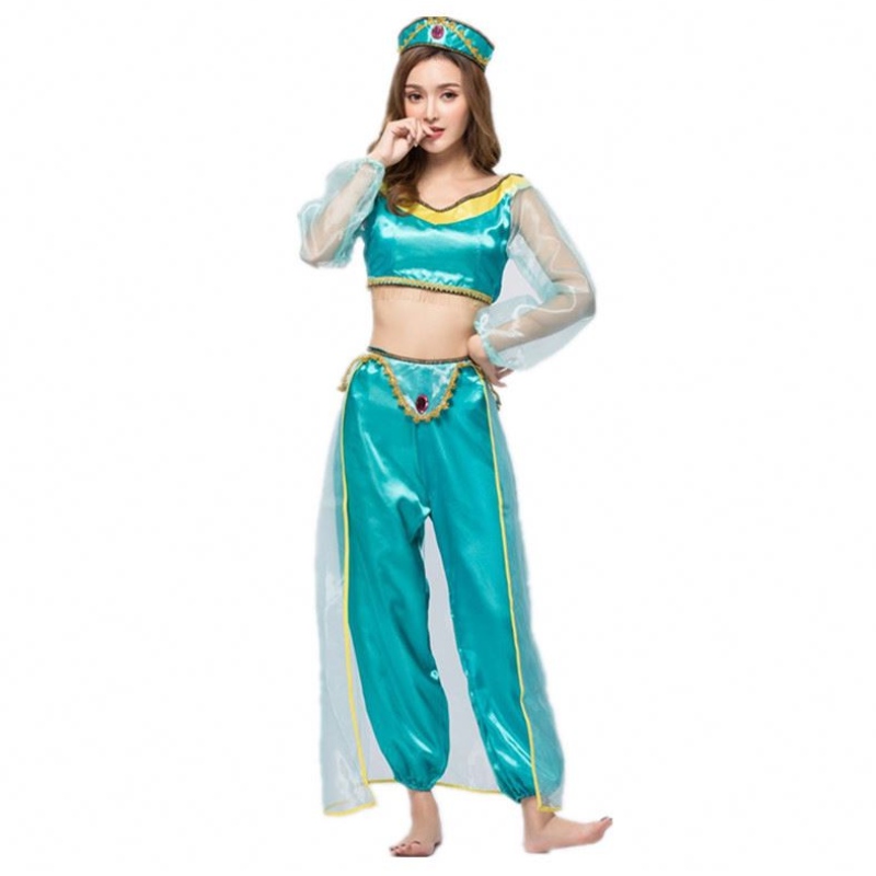 Cosplay Women Halloween Prințesa arabă Aladdin Adult Jasmin Costum HCAL-009