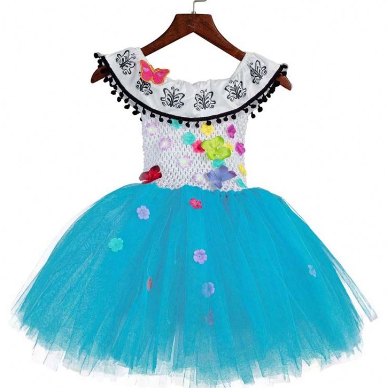 Haine de Halloween Copii Croșeta Tulle Fluffy Flower Encanto Mirabel Tutu Rochie