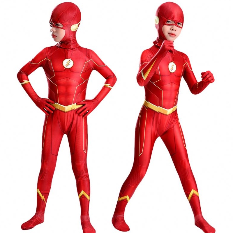 Costum pentru copii Halloween Carnaval Costum Factory Hot Sale Hot Vânzare Flash Cosplay BodySuit