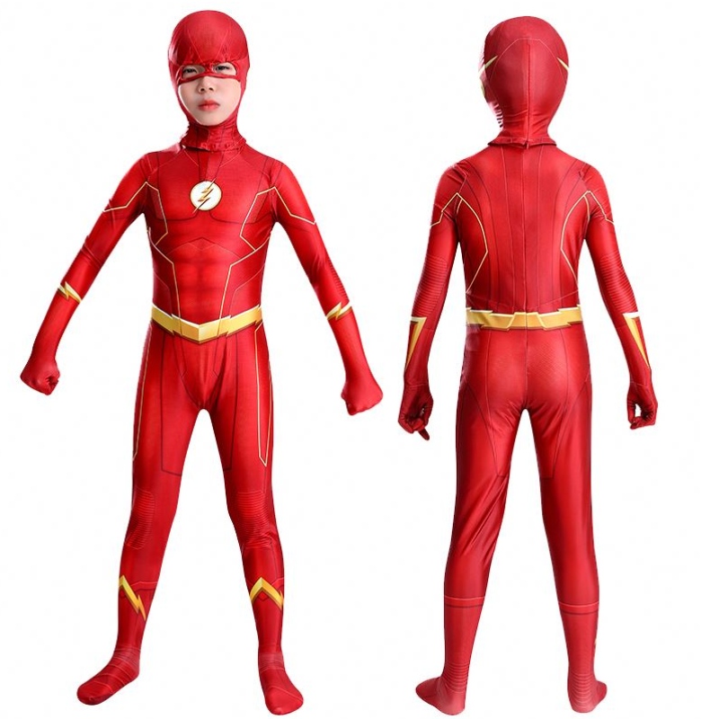 Costum pentru copii Halloween Carnaval Costum Factory Hot Sale Hot Vânzare Flash Cosplay BodySuit