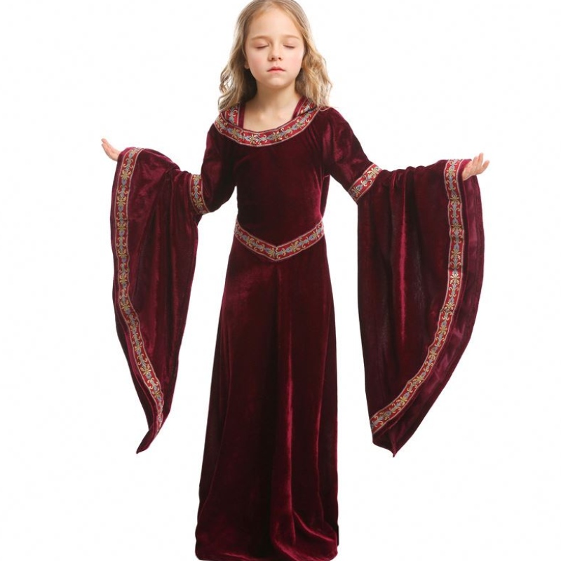 Costum de Halloween Medieval Renaissance Kids Vampire Rochie Fancy HCVM-011