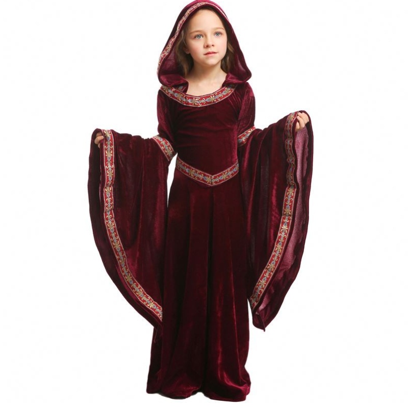 Costum de Halloween Medieval Renaissance Kids Vampire Rochie Fancy HCVM-011