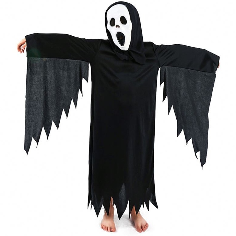 Halloween înfricoșător cosplay costum băieți înfiorător fantomă îmbrăcăminte fantomă costum de halloween hcvm-003