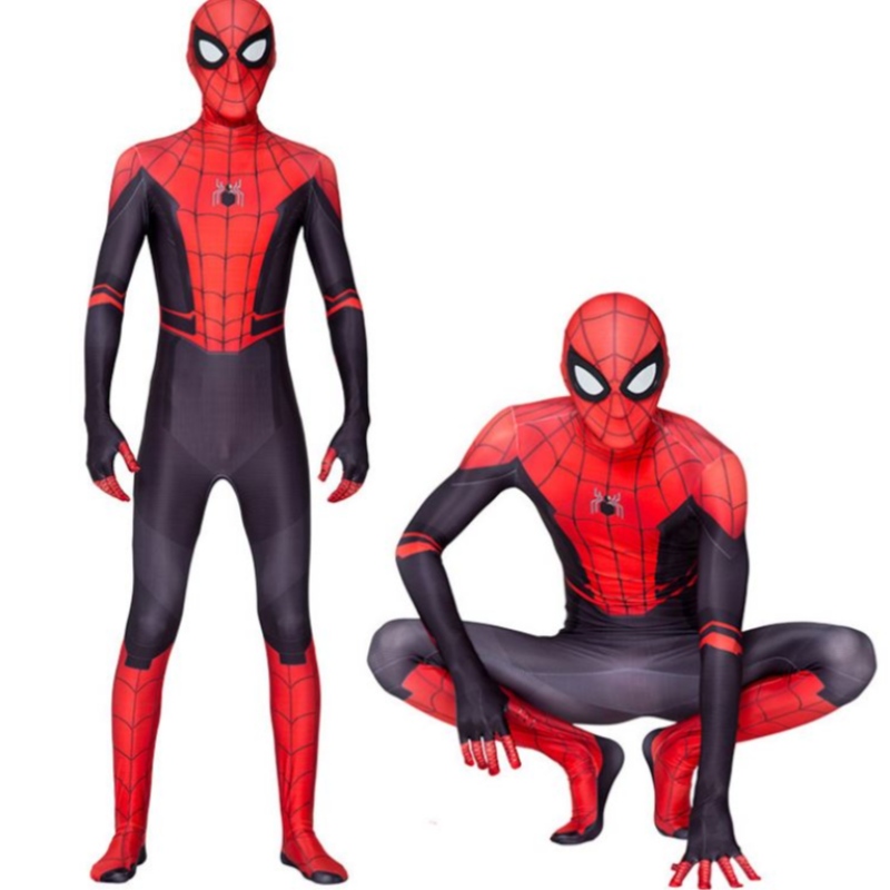 Costum de joc de film Părinte-copil paralel Universul Negru păianjen Black Adult Anime Cosplay Spiderman Costum de Halloween