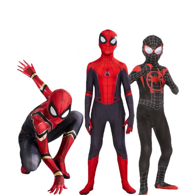 Costum Spiderman de înaltă calitate Rochie fantezistă pentru adulți și copii Costum de Halloween Red Black Spandex 3D Cosplay Îmbrăcăminte