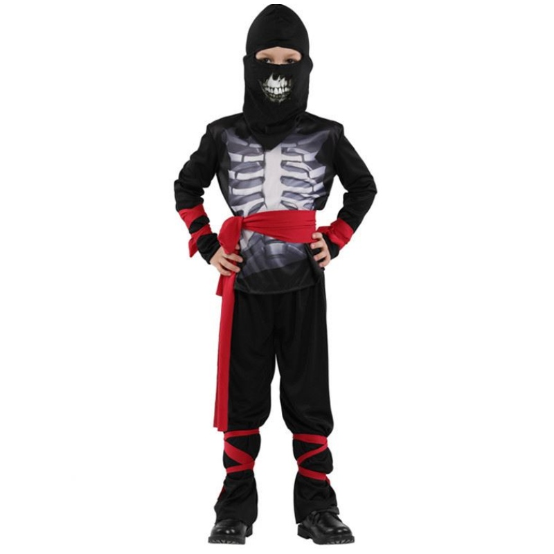 Copii de Halloween Costum Costum Costum Cosplay Schelet Ninja Costum