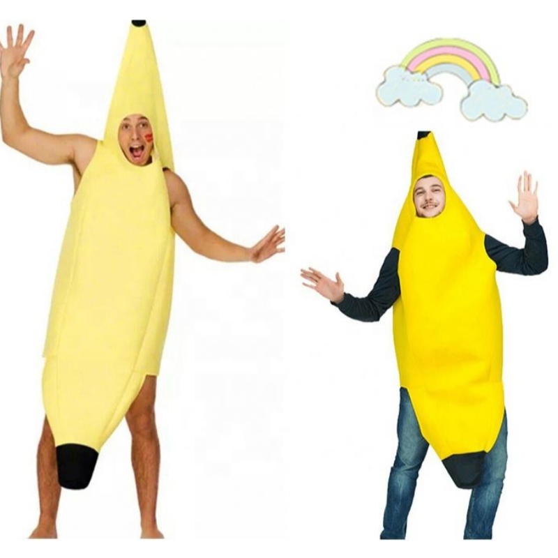 Creații de cosplay Apelarea costumului de banane pentru adulți set de lux pentru Halloween Dress Up Party și Roleplay Unisex Banana Costum