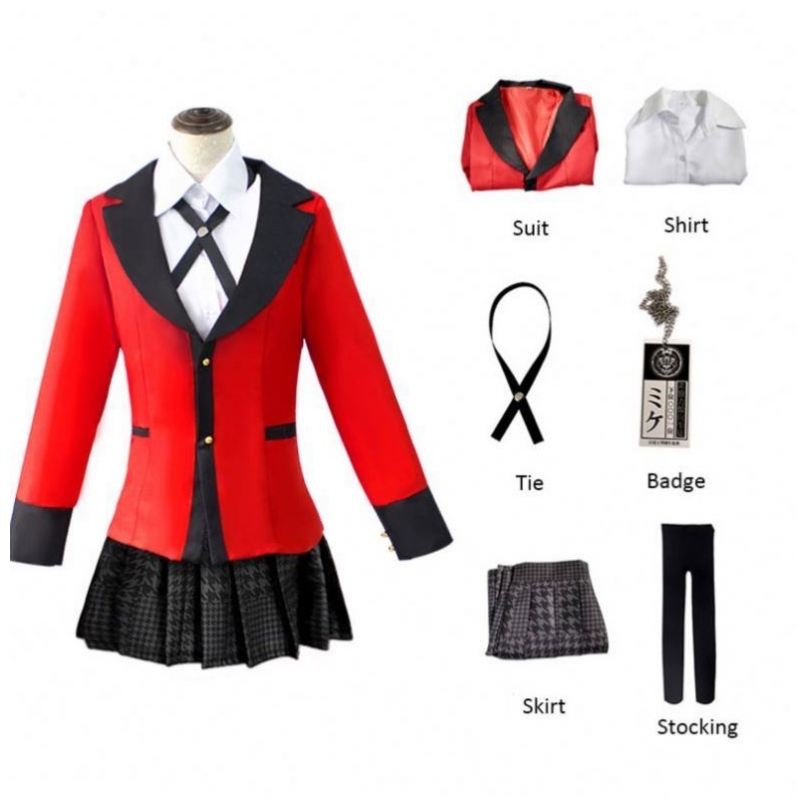 Nime Kakegurui Cosplay Figura Yomotsuki Runa Cosplay Costum Costum JK Școală Fete uniforme Hoodie Halloween Rochie pentru femei