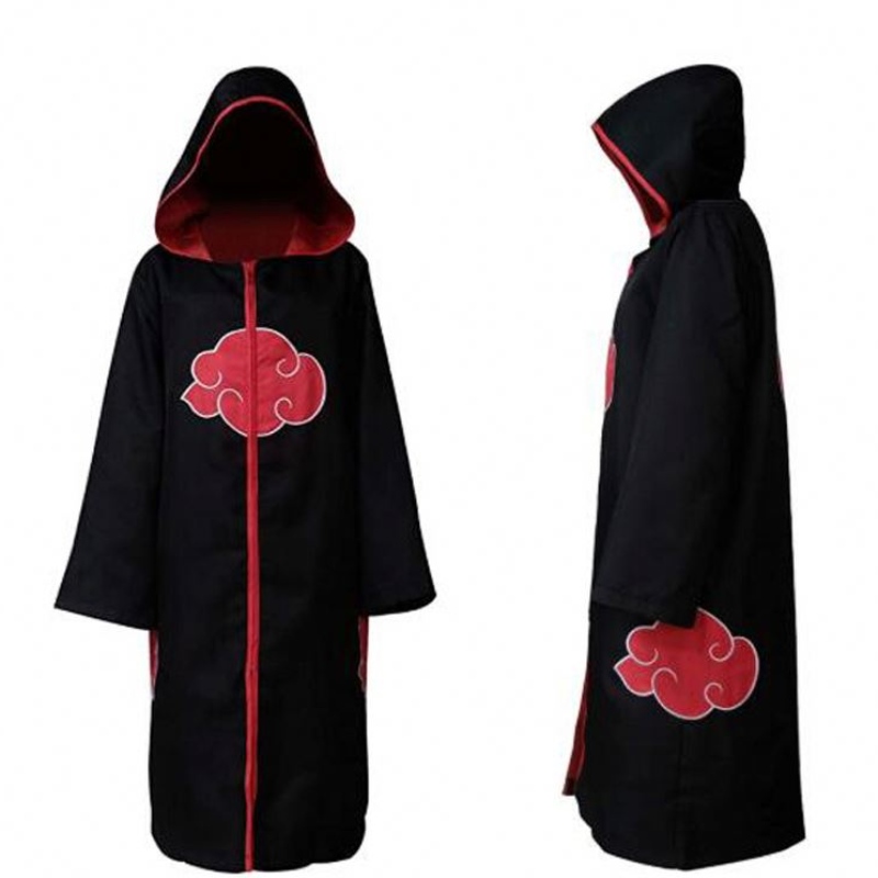 Set de cosplay Anime Akatsukiuchiha Itachi Costum de Crăciun petrecere de Crăciun Sasuke Cloak Cape Adult Kids Cosplay