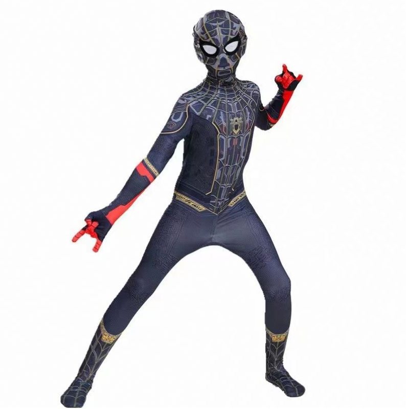 Costum pentru copii Costum de supereroi compatibil -Sus pentru copii Costume de cosplay de Halloween Costum în stil 3D Spiderman pentru copii