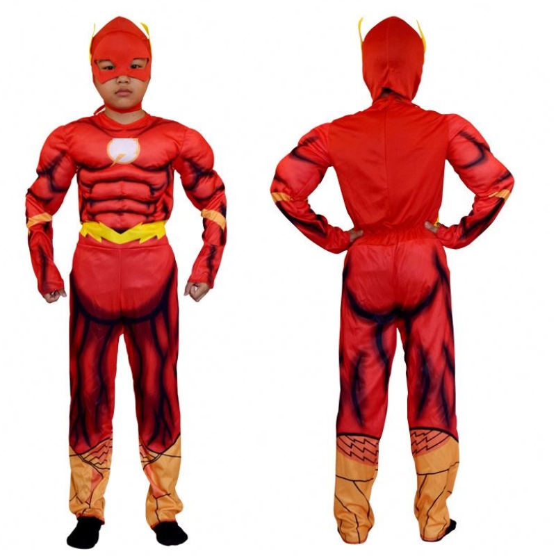 Costum de lux Flash Costum Flash ROCK Fantasy Fantasy Comics Movie Carnival Party Halloween Flashman Cosplay Costumes