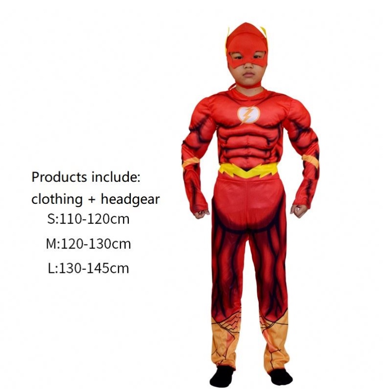 Costum de lux Flash Costum Flash ROCK Fantasy Fantasy Comics Movie Carnival Party Halloween Flashman Cosplay Costumes