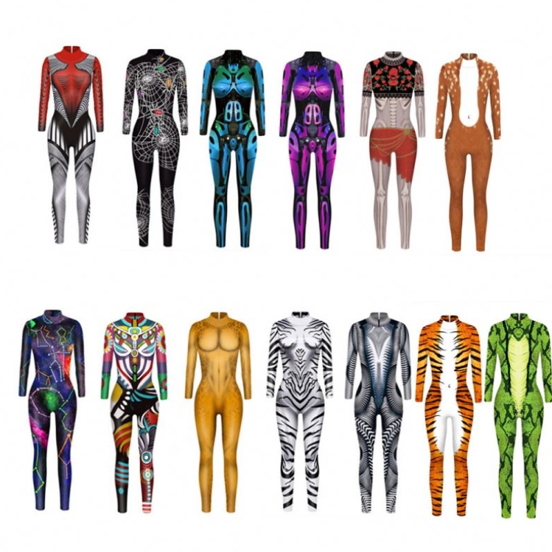 Halloween Bodysuit Robot Punk SALKSUT CATSUIT CONTUME COSTUME COSPLAY