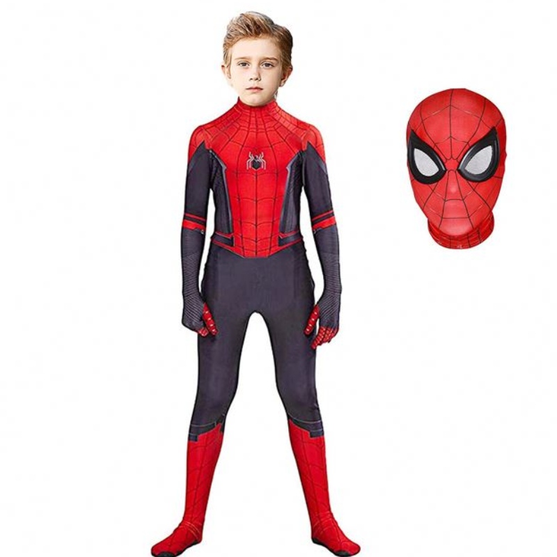 Costume Spiderman Costume pentru copii Spandex Zentai Halloween Cosplay SALLY 3D Stil