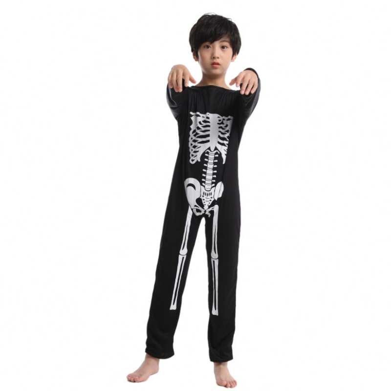 Costum Kids Halloween Zombie Costum cosplay Scary Schelet Skeleton Costum Costum Seturi complete pentru petreceri Carnaval