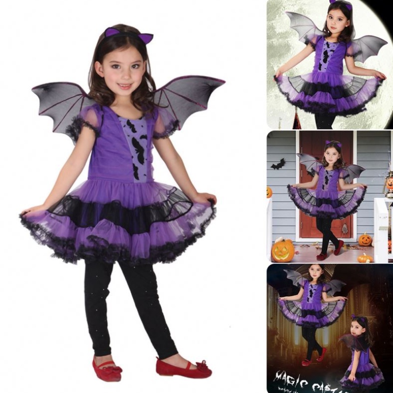 Costum de Halloween pentru copii fete pentru copii Costum Vrăjitorie Girl Cosplay Carnaval Party Princess Fancy Dress Up Haine