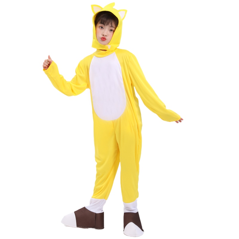 Costum cu ridicata Halloween Yellow Fox Tarrs Supersonic Băiat Costum Hedgehog Sonic Costum Cosplay pentru copii