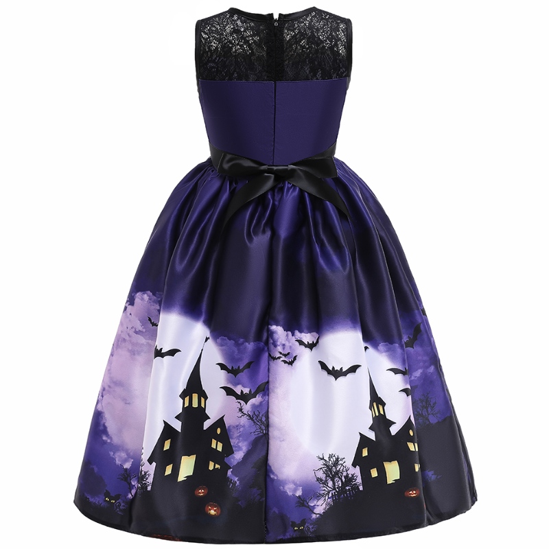 2022 Rochie de Halloween Rochie vintage fără mâneci imprimate