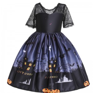 Rochie de halloween rochie din dantelă rochie de top rochie pentru copii fantomă