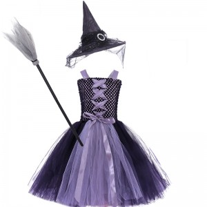 Amazon Hot Seller Novelties Copil \\\\ Classic Witch Costum Rochie și pălărie X-XXL