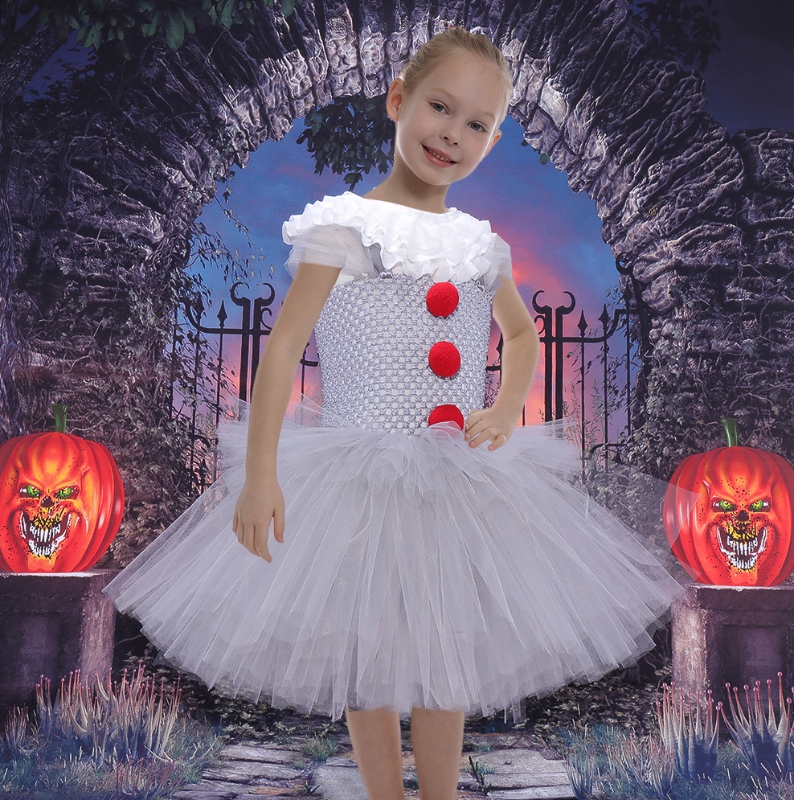 Amazon Hot Selling Little Fetes Cosplay Costum Tutu Rochie pentru petrecerea de Halloween