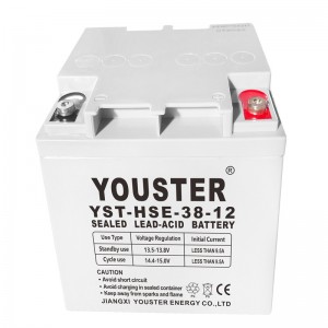 Baterie cu plumb direct 12v 38ah baterii solare industriale ce certificat baterie