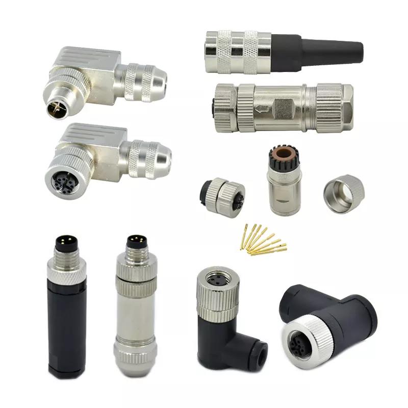 m5 m8 m12 m16 m23 conector 2 3 4 5 6 8 12 17 pini IP68 cu montare pe panou impermeabilă conector adaptoare de sârmă de mucegai