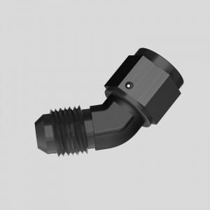 60 grade femeie la 3/8 NPT masculin adaptor pivotant de montare din aluminiu