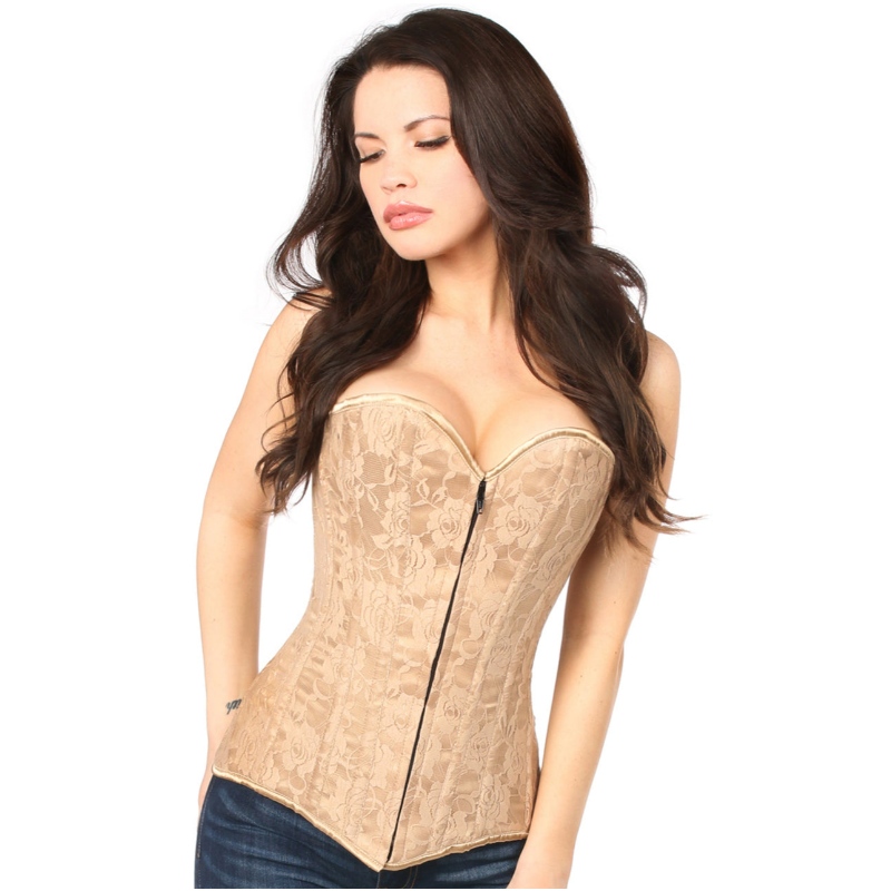 CORSET DE OVERBUST LACE BEIGE