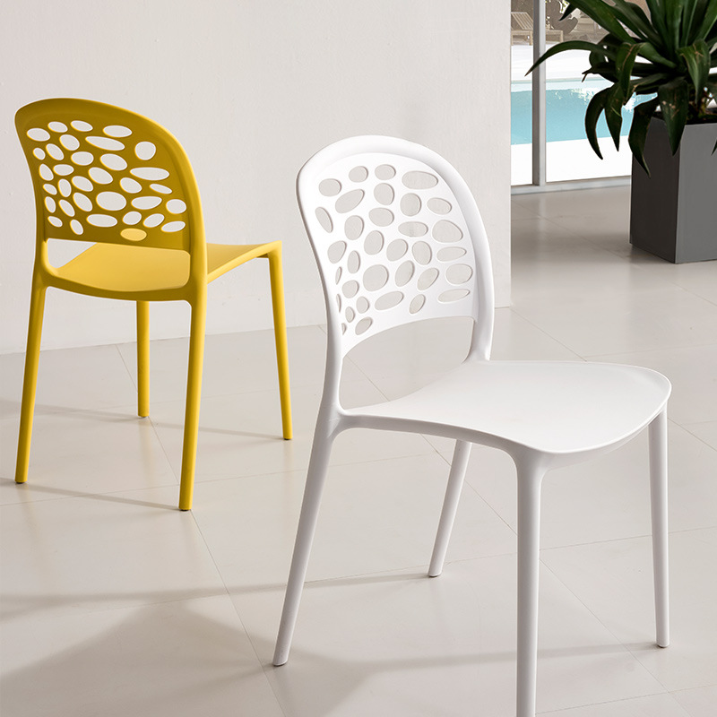Fabrică cu ridicata restaurant modern din plastic stivuibil, scaune de sufragerie colorate scaune pentru restaurant