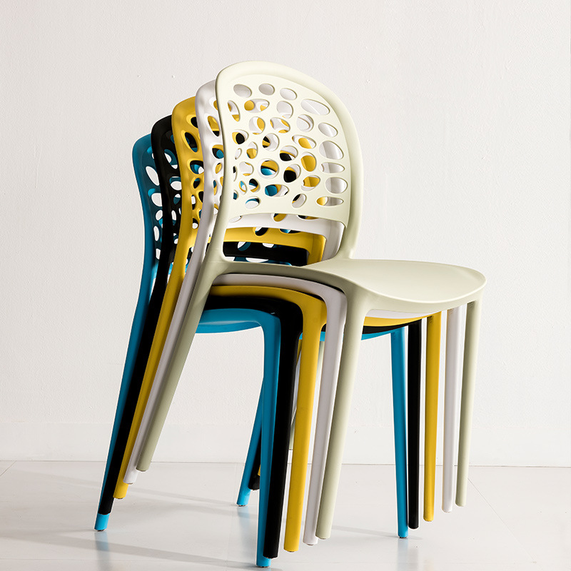 Fabrică cu ridicata restaurant modern din plastic stivuibil, scaune de sufragerie colorate scaune pentru restaurant