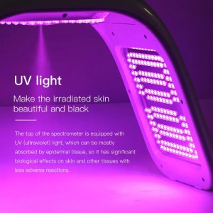 7 culori PDT LED LED 5D Colagen Light Therapy Mașină de frumusețe facială pentru întinerirea pielii Acnee îndepărtând, strângerea pielii, îndepărtarea pigmenților, tratamentul acneei, întinerirea pielii, îndepărtarea ridur...