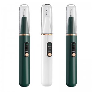 Utilizare la domiciliu Vizualizare Curățător de calcul dentar cu ultrasunete, cameră încorporată de înaltă definiție și lumină LED cu 3 moduri de curățare a dinților