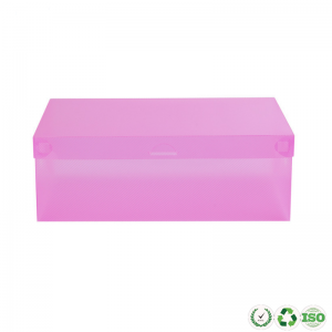 Ambalaj cu cutie de depozitare a pantofului pliabil clar personalizat din plastic, pliabil, plastic,