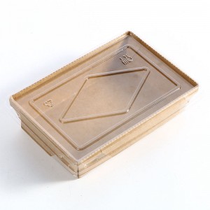 Ecologic personalizat ecologic cu ridicata cu ridicata biodegradabilă pentru pliabili kraft de hârtie cutia de prânz