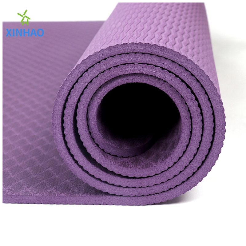 Grosime cu ridicata Yoga Mat (4/6/8mm) Mat Exercițiu de fitness, ecologic, ecologic, carenu alunecă TPE Yoga Mat Densitate ridicată, potrivită pentru yoga de acasă, exerciții fizice, pilates.