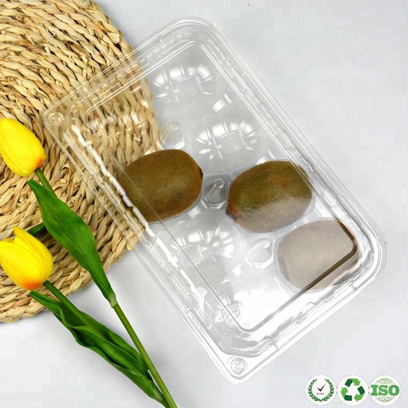 Recipient cu fructe de plastic limpede de plastic cu respirație alimentară pentru kiwi