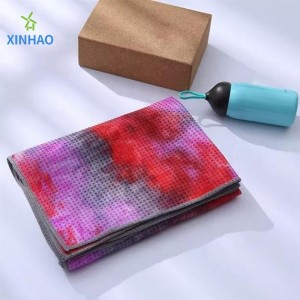 Prosop de yoga anti-alunecare pentru protecție asupra mediului de mediu-vopsit cu ridicata, cu temperatură ridicată la temperatură de yoga covoraș moale și absorbant de transpirație, ideal pentru yoga la temperaturi ridicate, pila...