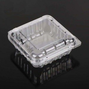 125g en -gros cu ridicata transparentă de ambalaje de ambalare a blueberry -ului de afișare