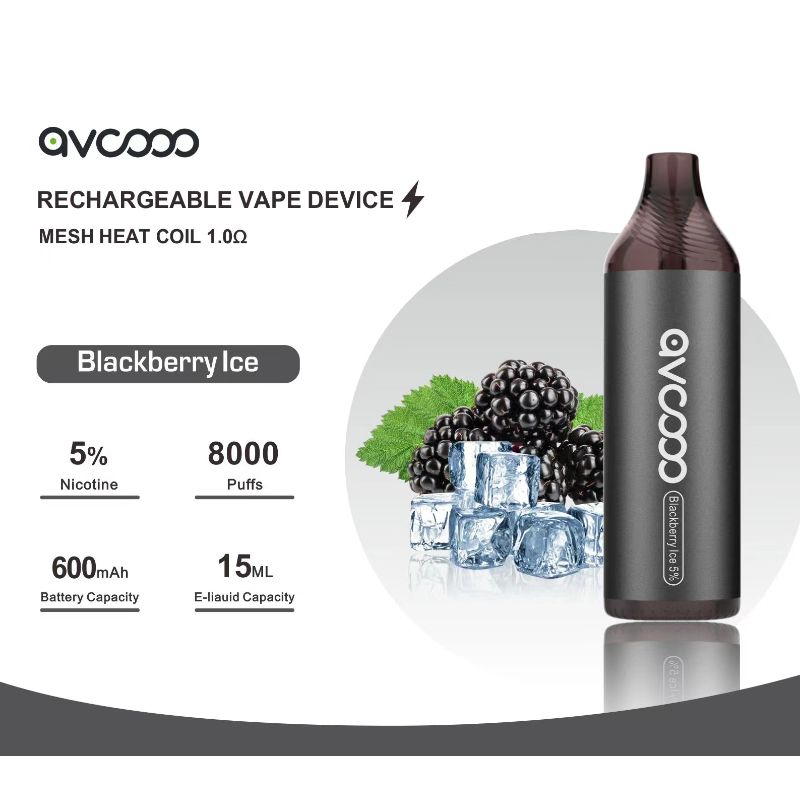 Avcooo Reîncărcabil dispozitiv Vape 8000 Puffs