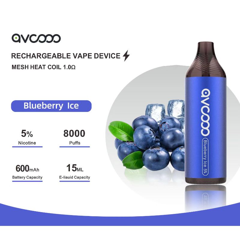 Avcooo Reîncărcabil dispozitiv Vape 8000 Puffs