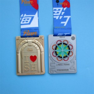 Medalii combinate de scut din cupru din argint din aur placat cu zinc