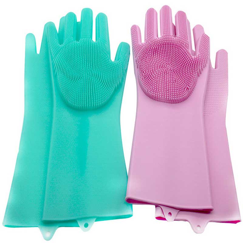 Mănuși de curățare a bucătăriei Mănuși de uz casnic Mănuși de spălare de cauciuc pentru spălarea vaselor Silicon Glove Spălare vase,