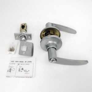 7302 Mânerul ușii de confidențialitate cu placă de blocare detașabilă, toate blocarea manetei metalice pentru dormitor și baie