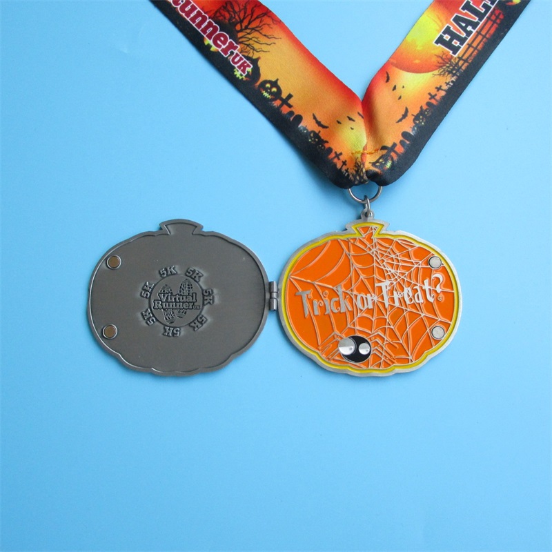 Medalie personalizată cutia de Halloween Festival Cadou Metal Metal Medalii pliabile