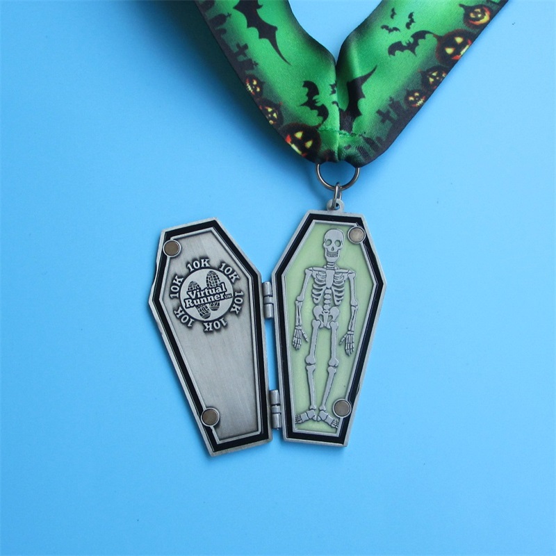 Medalii profesionale de metal personalizat Cadou de vacanță Halloween Medalia Festivalului de Paște de Paște Medalie de pliere cu cochilie