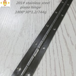 Dimensiune standard balamală lungă 201#72 \'\'*1.2 Piano din oțel inoxidabil balamală cu balamale cu rând continuu, balamale pentru pian
