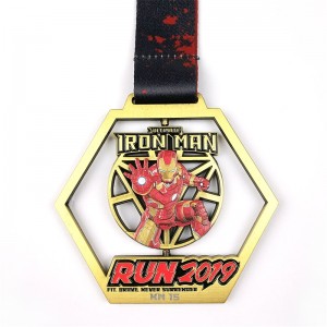 Medalii de design Gag Hollow Out Premiu cu ridicata Metal Medalii 3D de aur